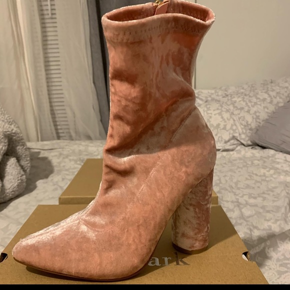 Chunky suede heels - Picture 2 of 2